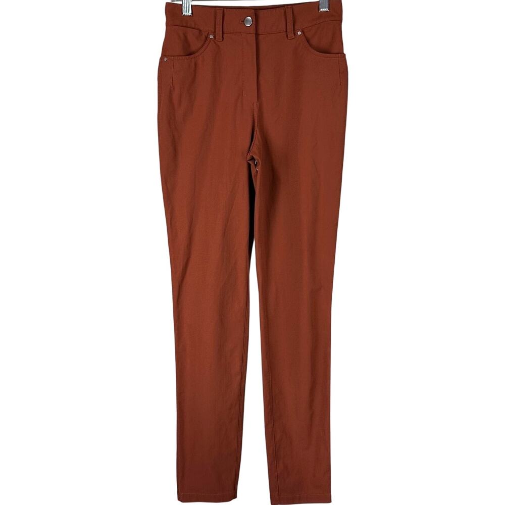 Lululemon City Sleek 5 Pocket Pant 30" Dark Terracotta Women's Size 4 EUC